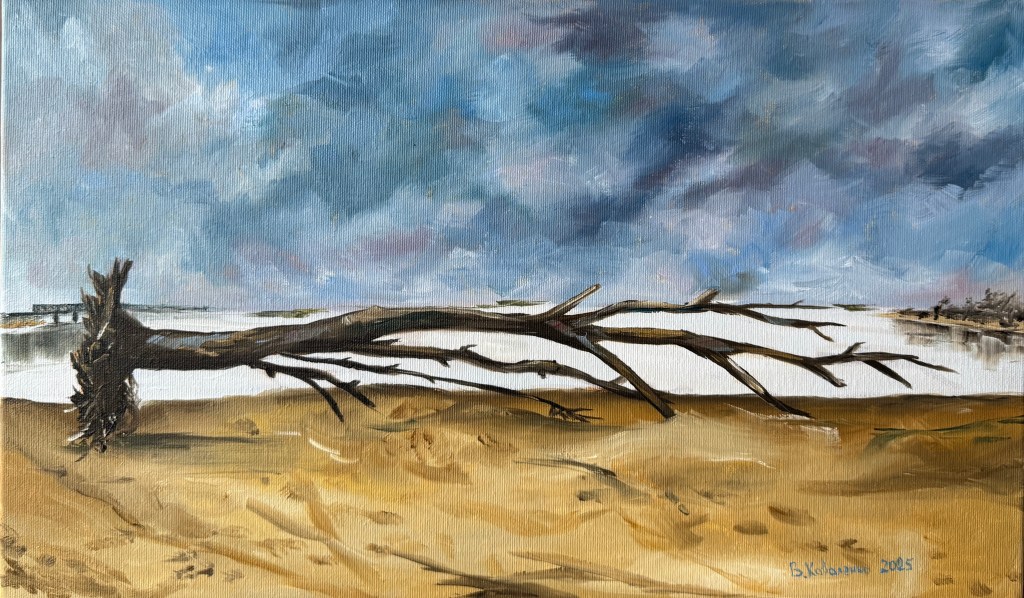 Tree on the Frozen Bank of the&nbsp;Dnipro