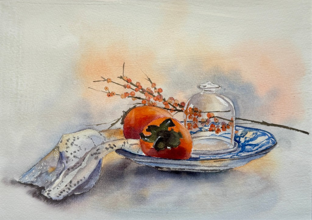 Persimmon on a&nbsp;Plate